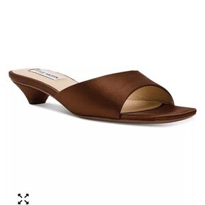Steve Madden Joanie Brown Satin Shoes Size 8 NWB